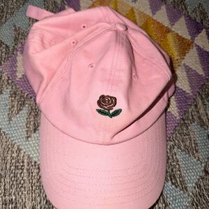 The Hundreds Pink Rose Embroidered Hat
